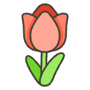 Tulip Element from Emojis - Kawaii Set
