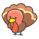 Turkey Element from Emojis - Kawaii Set
