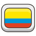 Flag Colombia Element from Emojis - Kawaii Set