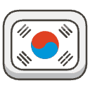 Flag South Korea Element from Emojis - Kawaii Set