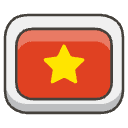 Flag Vietnam Element from Emojis - Kawaii Set