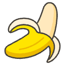 Banana A Element from Emojis - Kawaii Set