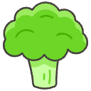 Broccoli Element from Emojis - Kawaii Set