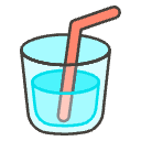 Cup With Straw Element from Emojis - Kawaii Set