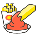 French Fries A Element from Emojis - Kawaii Set