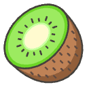 Kiwi Fruit Element from Emojis - Kawaii Set