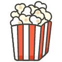 Popcorn Element from Emojis - Kawaii Set