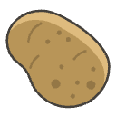Potato Element from Emojis - Kawaii Set