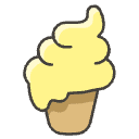 Soft Ice Cream Element from Emojis - Kawaii Set