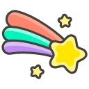 Rainbow Emoji from Kawaii Emoji Set