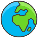 Globe Showing Europe Africa Emoji from Kawaii Emoji Set