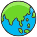 Globe Showing Asia Australia A Emoji from Kawaii Emoji Set