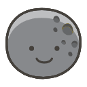 New Moon Emoji from Kawaii Emoji Set