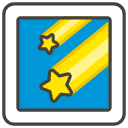 Shooting Star A Emoji from Kawaii Emoji Set