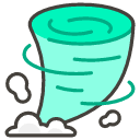 Tornado Emoji from Kawaii Emoji Set