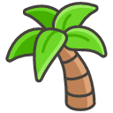 Palm Tree Emoji from Kawaii Emoji Set