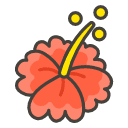 Hibiscus Emoji from Kawaii Emoji Set