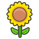 Sunflower Emoji from Kawaii Emoji Set