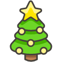 Christmas Tree Emoji from Kawaii Emoji Set