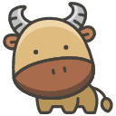 Ox Element from Kawaii Emoji Set