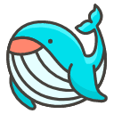 Whale Emoji from Kawaii Emoji Set
