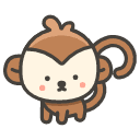 Monkey Emoji from Kawaii Emoji Set