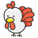 Rooster Emoji from Kawaii Emoji Set
