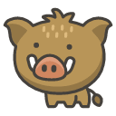 Boar Emoji from Kawaii Emoji Set