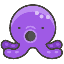 Octopus Emoji from Kawaii Emoji Set