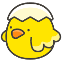 Hatching Chick B Emoji from Kawaii Emoji Set