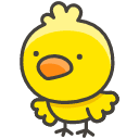Front Facing Baby Chick Emoji from Kawaii Emoji Set