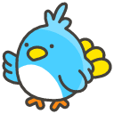 Bird Emoji from Kawaii Emoji Set