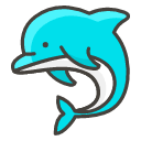 Dolphin Emoji from Kawaii Emoji Set