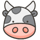 Cow Face Element from Kawaii Emoji Set