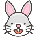 Rabbit Face Emoji from Kawaii Emoji Set