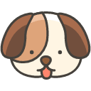 Dog Face Element from Kawaii Emoji Set