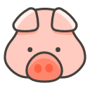 Pig Face Element from Kawaii Emoji Set