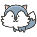 Wolf Emoji from Kawaii Emoji Set