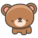 Bear Emoji from Kawaii Emoji Set