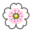 White Flower Element from Kawaii Emoji Set