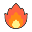 Fire Emoji from Kawaii Emoji Set