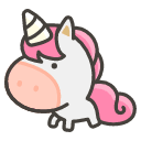 Unicorn Emoji from Kawaii Emoji Set