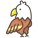 Eagle Emoji from Kawaii Emoji Set
