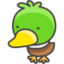 Duck Emoji from Kawaii Emoji Set