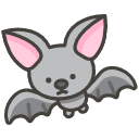 Bat Emoji from Kawaii Emoji Set