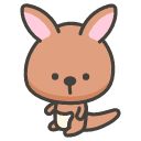 Kangaroo Emoji from Kawaii Emoji Set