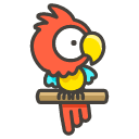 Parrot Emoji from Kawaii Emoji Set