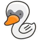 Swan Emoji from Kawaii Emoji Set