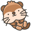 Otter Emoji from Kawaii Emoji Set
