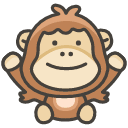 Orangutan Emoji from Kawaii Emoji Set